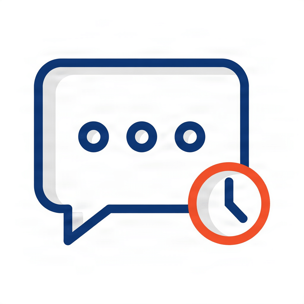 Icon representing unanswered social media DMs and comments